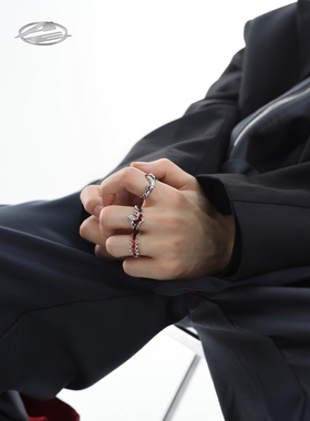 双层戒指ARGUEAE无性别朋克