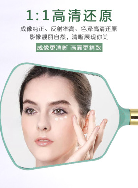 复古欧式手持化妆镜子