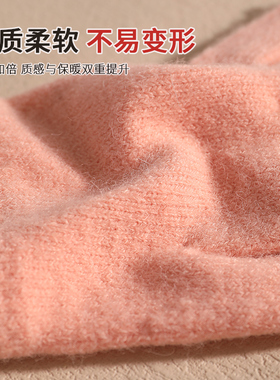 针织手套女冬季韩国可爱五指