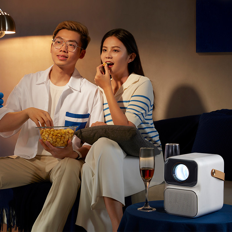 万播t2max家用4k超高清小型投影仪 万播投影机