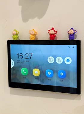 可视门铃装饰摆件diy家用入户对讲机装饰品创意可爱卡通遮丑神器