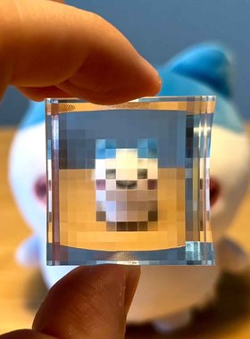 像素风滤镜方块迷你装饰摆件