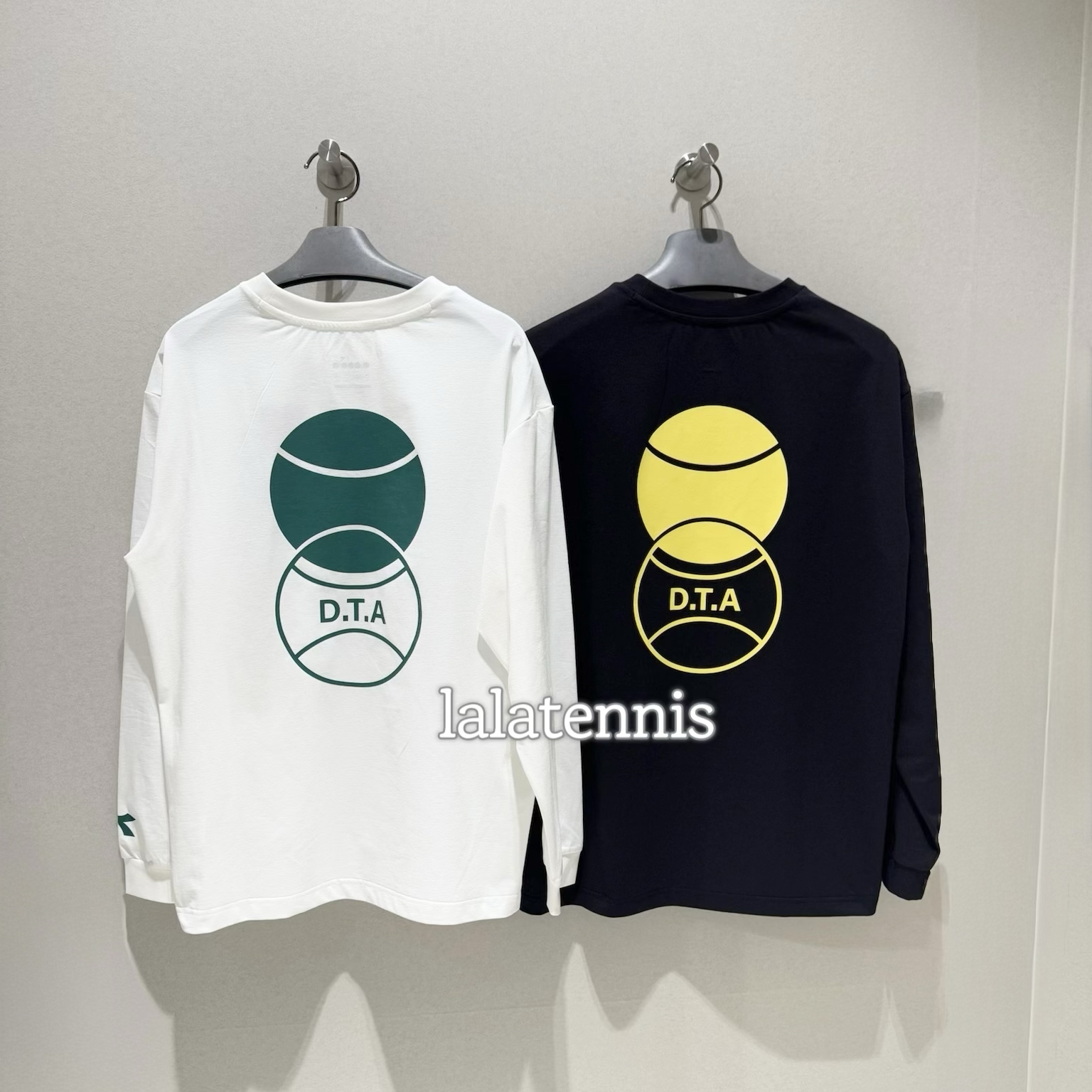 韩国直邮|迪亚多娜网球系列男女同款网球图案速干长袖|25春夏款 - 图3