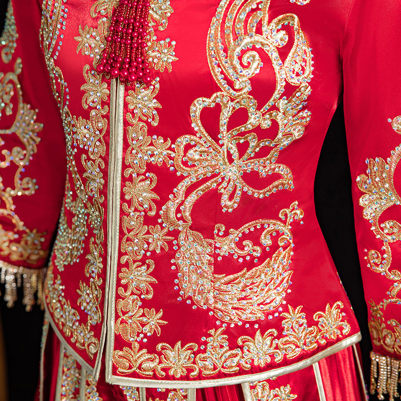 秀禾服2020新款结婚中式新娘婚纱 庄曼妮旗袍