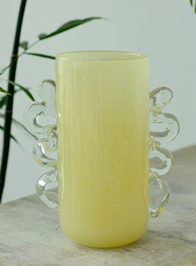海曼尼简约透明玻璃花瓶手工水培家居客厅插花摆件装饰艺品0826