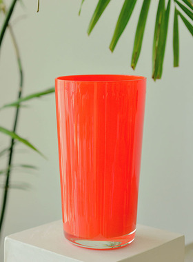 海曼尼简约透明玻璃花瓶手工水培家居客厅插花摆件装饰艺品0602