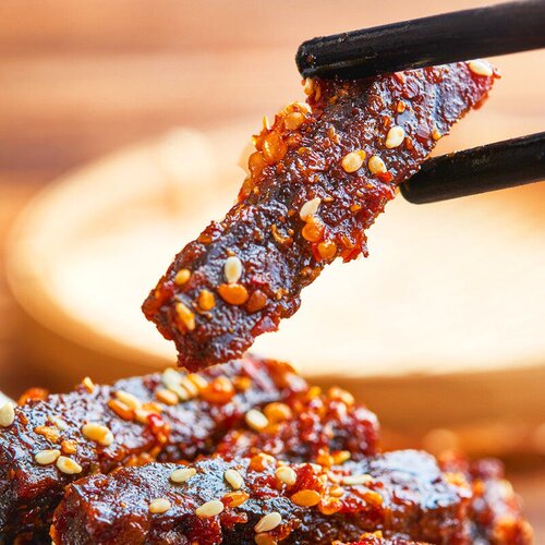 棒棒娃天府麻辣牛肉500g四川成都特产香辣爆辣散称牛肉干休闲零食 - 图2
