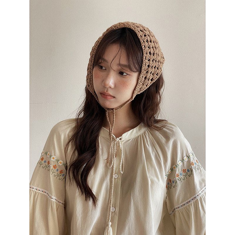 【繁花映袖】复古流苏系带衬衫女秋季新款刺绣长袖上衣T1968F - 图2