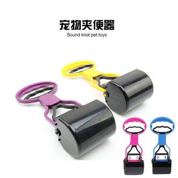 ໂຮງງານຂາຍໂດຍກົງ pet toilet pickup long handle clip toilet dog and cat supplies stool clip plastic dog toilet pickup