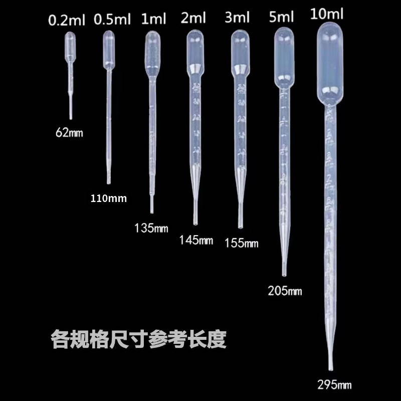 吸管一次性塑料带刻度巴氏滴管0.2/0.5/1/2/3/5/10ml医用实验耗材,淘宝优惠券,粉丝福利购,淘宝优惠卷