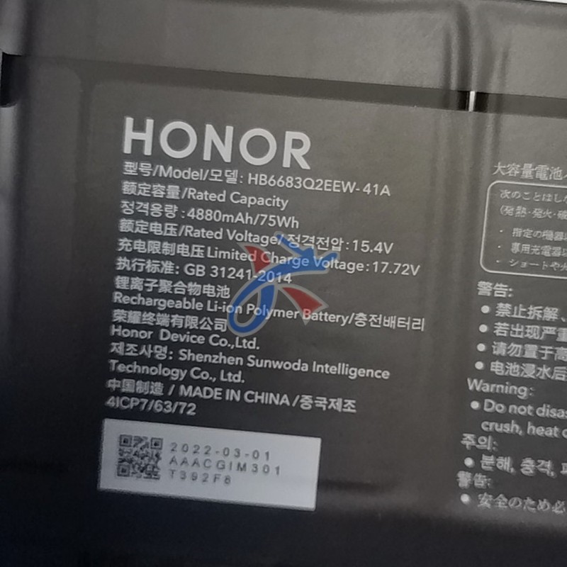 适用HONOR荣耀GLO-F56/N56笔记本HB6683Q2EEW-41A/C内置电池-图0