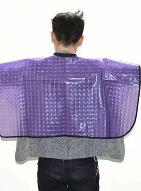 染发披肩 美发焗油透明围布防水烫发专用工具披肩成人胶质围布