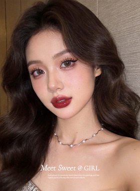 法式珍珠串珠不规则choker项链女