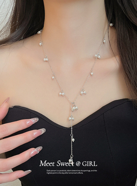法式复古珍珠项链颈链choker