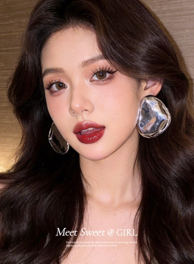 欧美几何形耳钉夸张简约耳环女