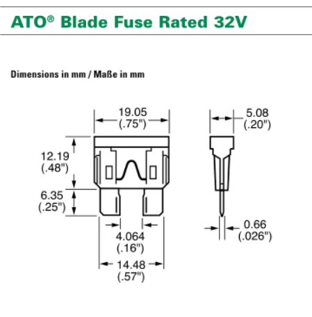进口力特287 中号插片汽车保险丝1A2A3A5A10A15A20A25A30A40A 32V - 图0