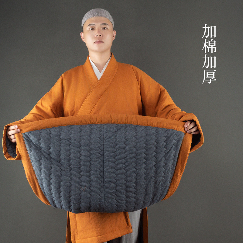僧服冬季棉衣长褂棉袍加棉保暖僧衣和尚服大褂棉袄出家人长衫僧袍,淘宝优惠券,粉丝福利购,淘宝优惠卷
