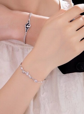 S999纯银小王子玫瑰手链情侣款