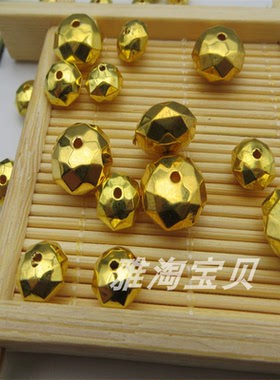 金色车轮隔珠DIY饰品配件