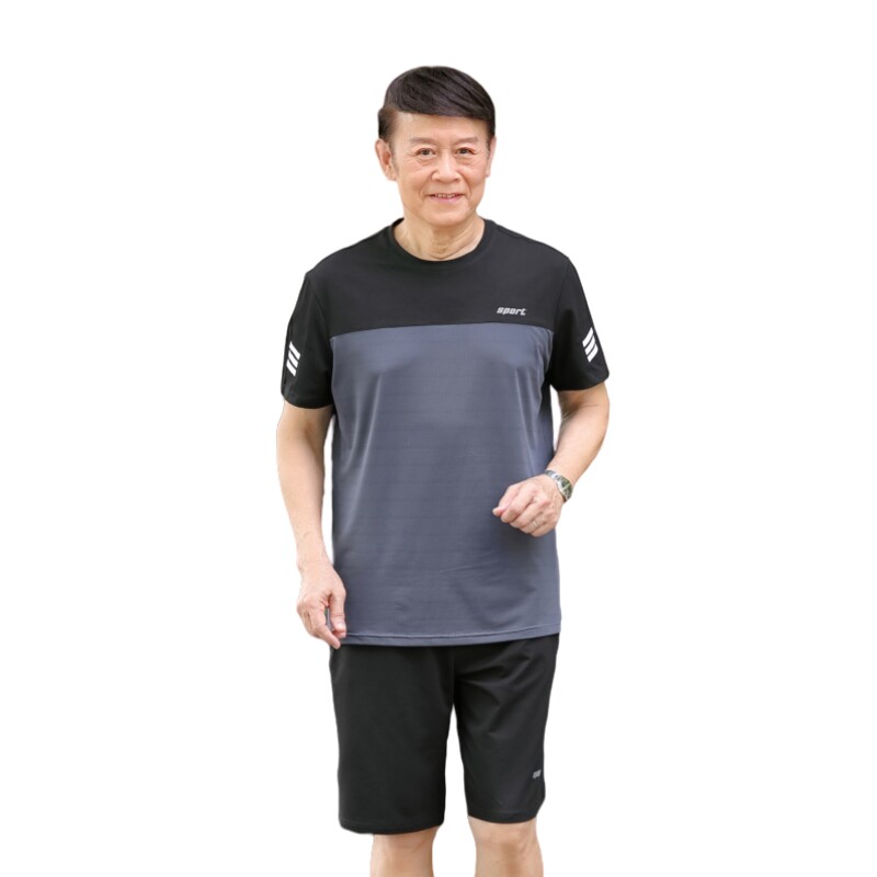 爸爸夏装短袖中老年运动套装男t恤 frovton弗罗威顿T恤
