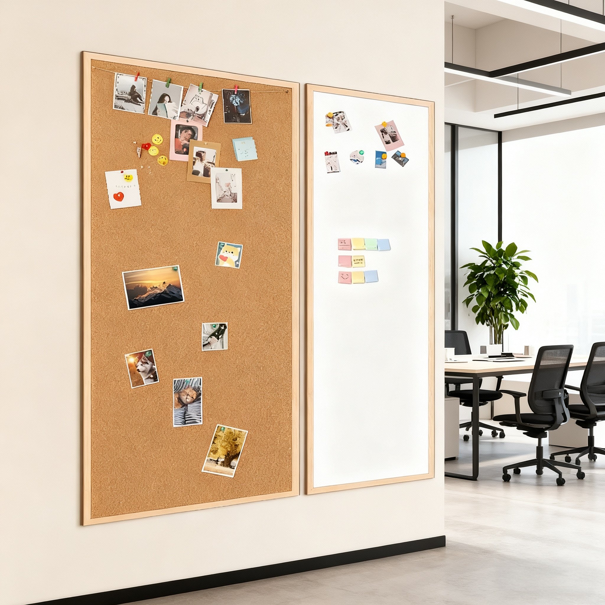 美斯特磁吸白板软木组合留言板计划板挂墙DIY照片墙儿童家用教学黑板墙可涂鸦墙贴成品大白板装饰木框定制,淘宝优惠券,粉丝福利购,淘宝优惠卷