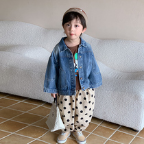 Childrens Korean version Fashion childrens clothing casual blouse cardigan clothing boys girls design sensgood-looking gas denim jacket