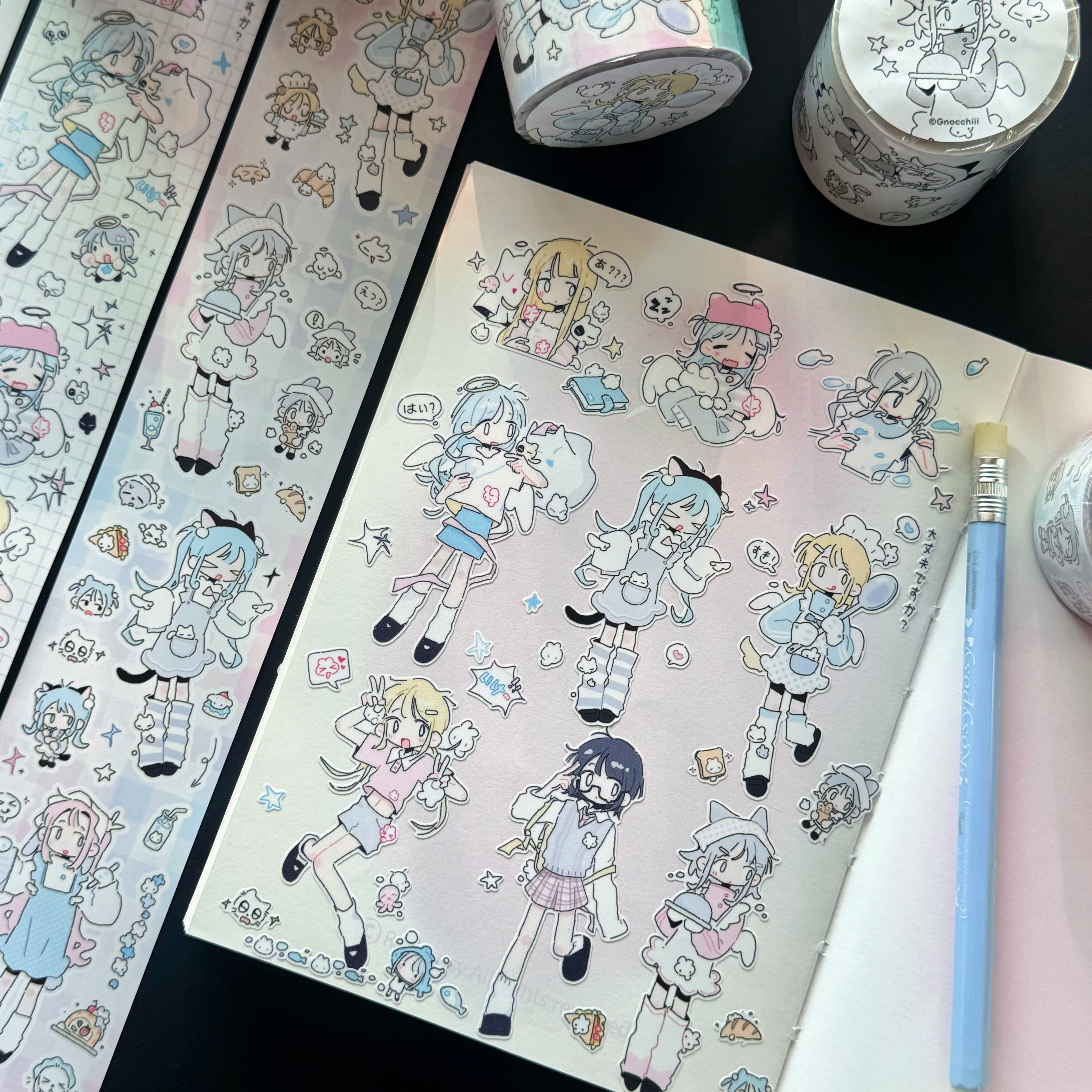 Kirakira贴纸卷分装 Gnocchiii白日梦境可爱少女手帐素材手机装饰,淘宝优惠券,粉丝福利购,淘宝优惠卷