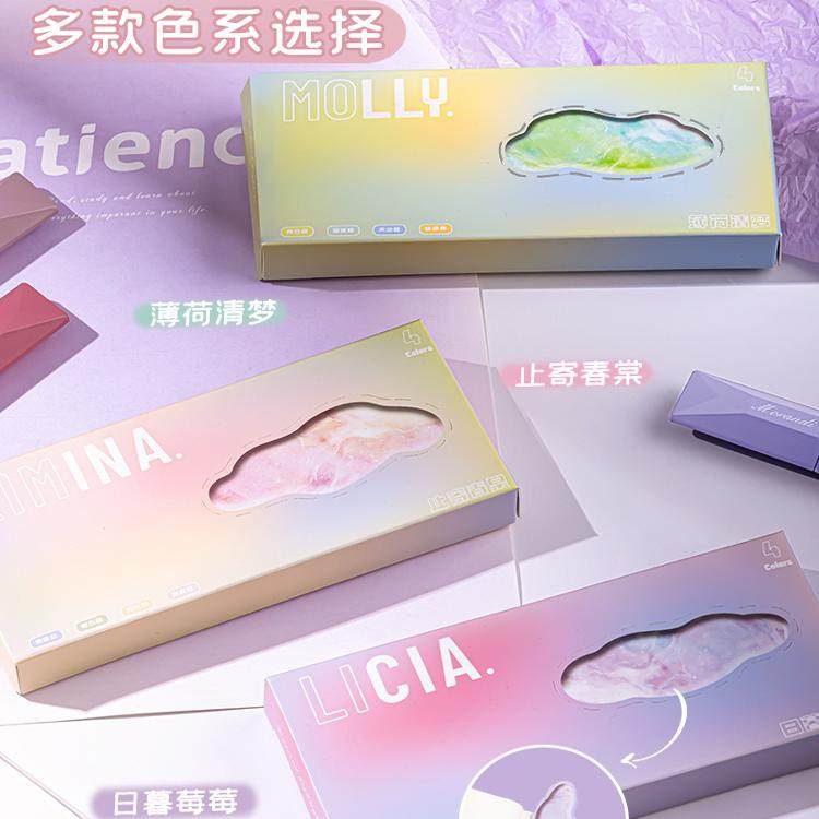 高颜值荧光标记笔学生用划重点彩色记号笔莹光手帐专用手账笔不透色银光彩笔萤光做笔记画词涂色背书神器 - 图1