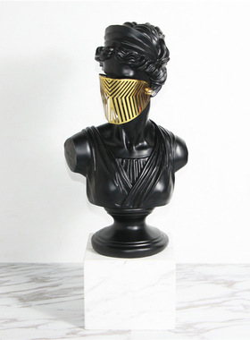 摩登创意金属少女人物玄关摆件