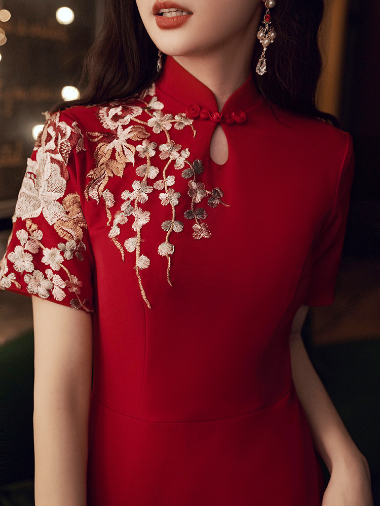 旗袍新娘秋季2020新款结婚敬酒服 蒂雅莎礼服/晚装