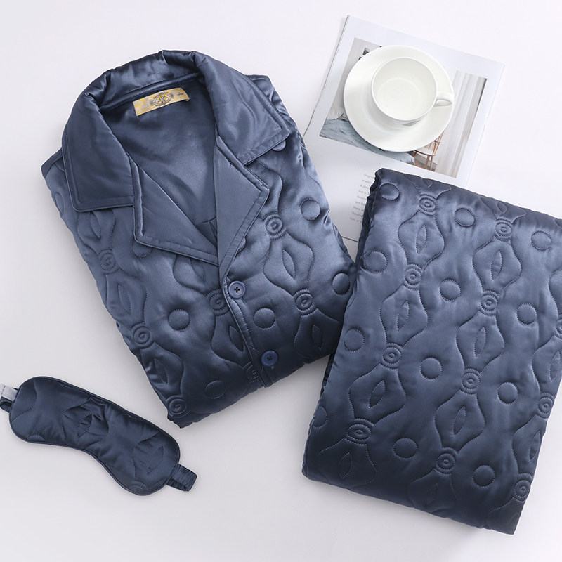 美标2021新款加厚夹棉情侣家居服 美标杭州睡衣/家居服套装