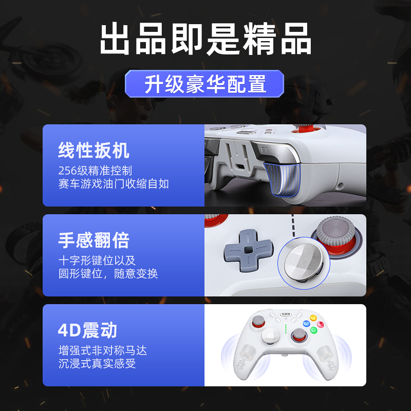 小霸王无线游戏手柄Xbox电脑版pc手柄艾尔登法环电视苹果安卓nba2k22和平精英怪物猎人地平线steam战地switch-图1