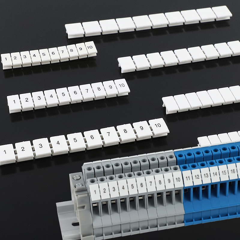 ZB4/ZB5/ZB6/ZB8/ZB10/ZB12接线端子标记条UK空白印字数字号码条 - 图0