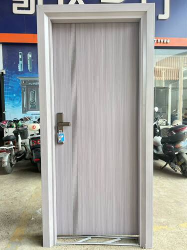 锌合金门加厚料烤漆钢套房间门卧室门租房工程门电解板门时尚新款 - 图1