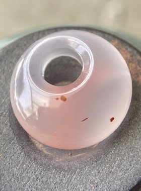 15毫米九口料天然南红玛瑙特色草花冰飘平安鱼眼公主扣