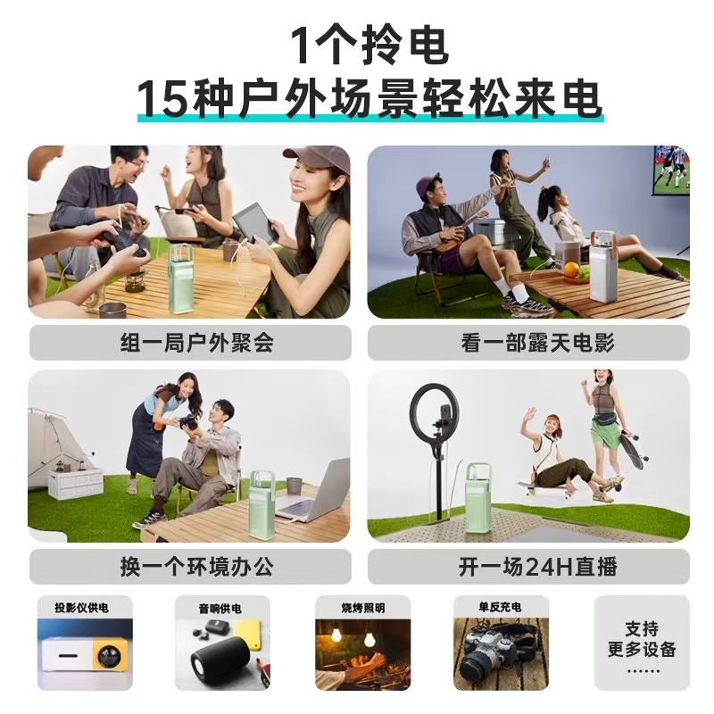 罗马仕充电宝超大容量40000毫安LED灯65W超级快充60000官方正品适用华为小米苹果手机平板2万笔记本3移动电源