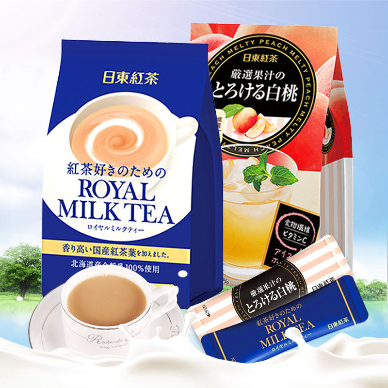 日本进口royal日东红茶皇家奶茶粉 孚魁食品袋装奶茶