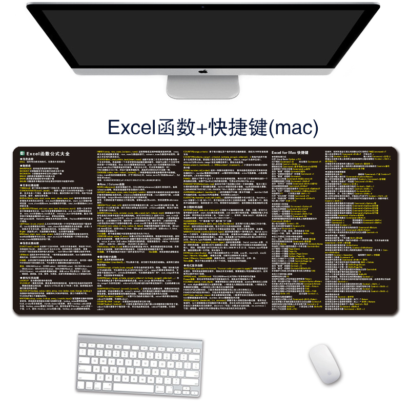 苹果mac系统快捷键鼠标垫idea vscode pycharm电脑桌垫编程程序员 - 图2