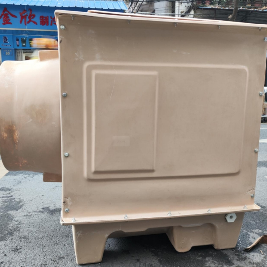 侧出风横流式方形冷却塔空调冷库制冷小型降温散热玻璃钢凉水方塔 - 图1