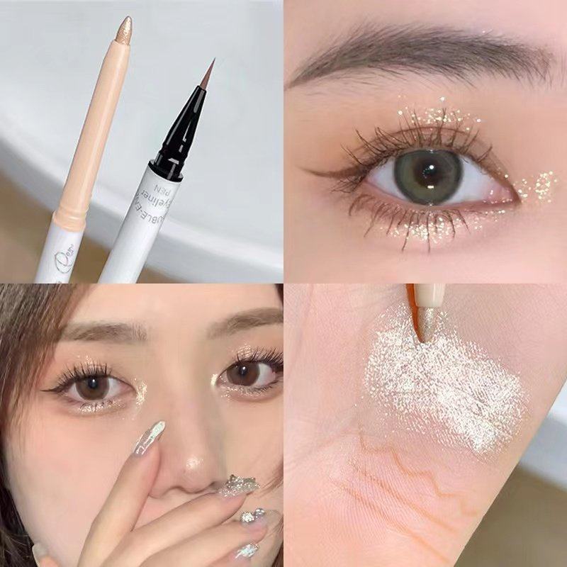 佳琪推荐高光卧蚕笔女珠光双头自然不晕染提亮眼妆卧蚕勾勒笔两用,淘宝优惠券,粉丝福利购,淘宝优惠卷