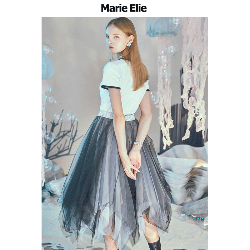 marie elie水沁旎雾半裙 MarieElie半身裙