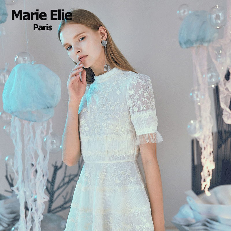 marie elie春夏新款茵缪绣花连衣裙 MarieElie连衣裙