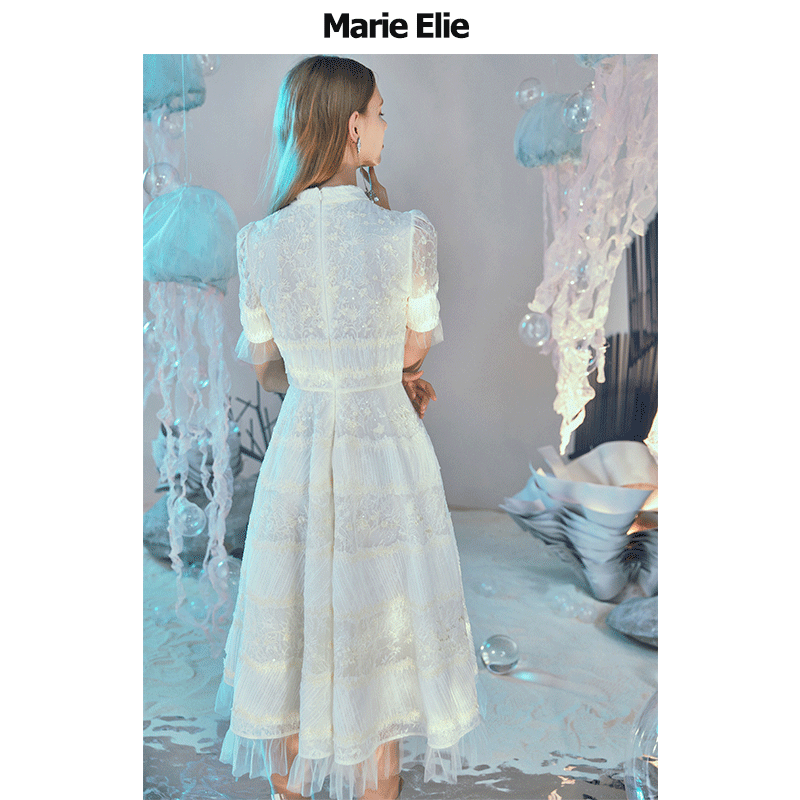 marie elie春夏新款茵缪绣花连衣裙 MarieElie连衣裙