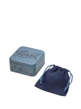 代购Fossil化石女士手镯优雅精致时尚百搭银色镶嵌星形装饰