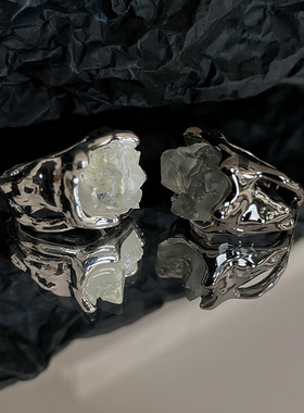 欧美小众不规则镂空气质高级戒指