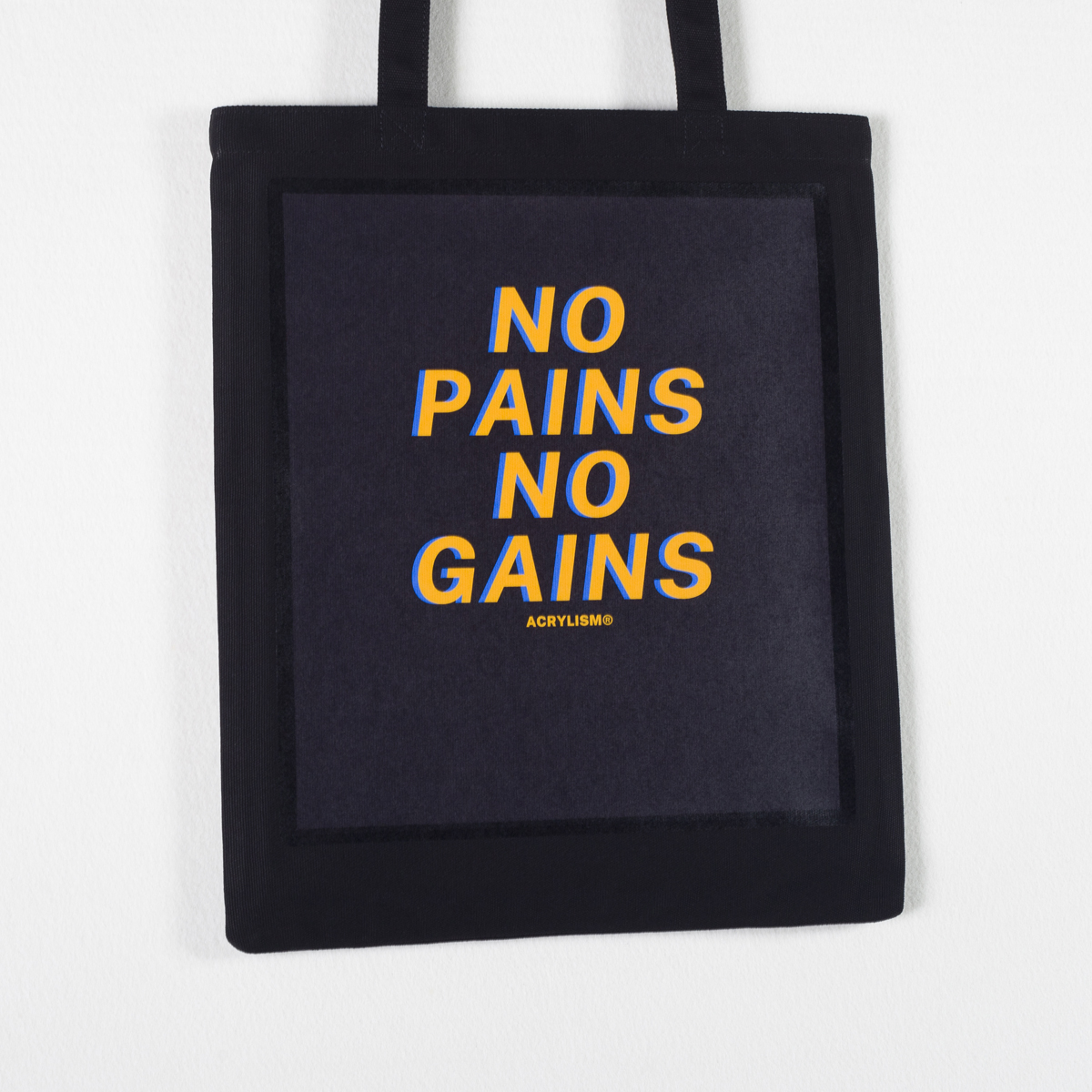 #0089# no pains no gains 环保袋 SLOGAN® BAG by ACRYLISM® - 图1