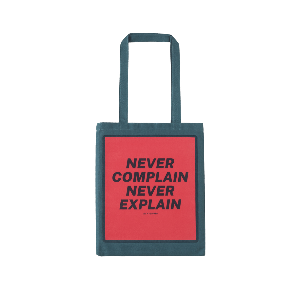 #0090# never complain never explain 环保袋 帆布袋 ACRYLISM® - 图2