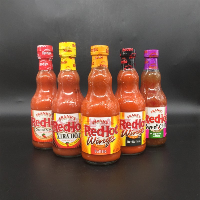 Franks Red Hot Wings PepperSauce弗兰克斯布法罗辣椒鸡翅调味酱 - 图1