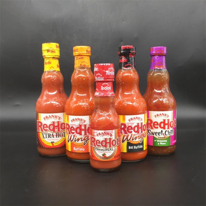 Franks Red Hot Wings PepperSauce弗兰克斯布法罗辣椒鸡翅调味酱 - 图2
