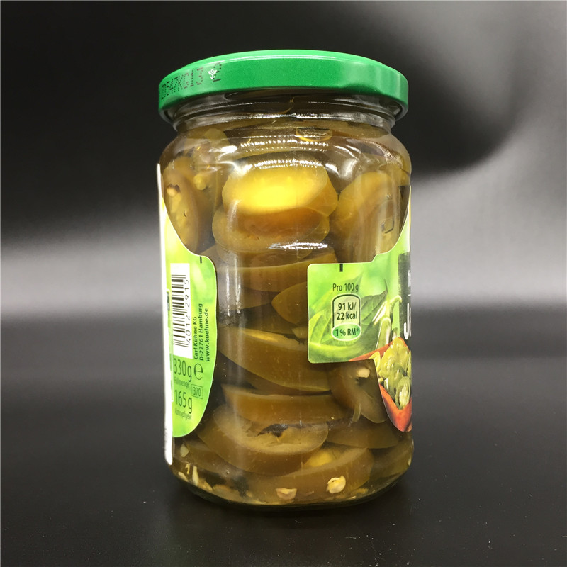 0脂肪Kuhne Jalapeno冠利辣椒圈墨西哥切片辣椒汉堡比萨配料330g-图1